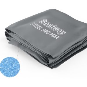 Steel Pro MAX? 18' x 9' x 48 Rectangular Above Ground Pool Liner Replacement. Gray