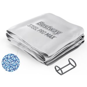 Steel Pro MAX 18' x 48 Round Above Ground Pool Liner Replacement. Gray