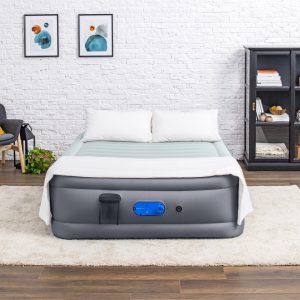 Bestway AlwayzAire Tough Guard Air Mattress Queen 20 with Built-in Dual Pump and Antimicrobial Coating
