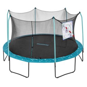 Bestway Xtreme Air 15' Kids Outdoor Trampoline with 2-in-1 Game Set