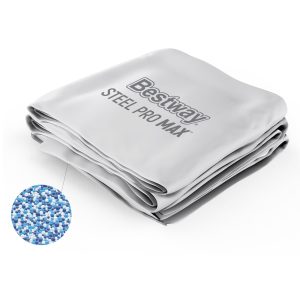 Steel Pro MAX 15' x 48 Round Above Ground Pool Liner Replacement. Gray