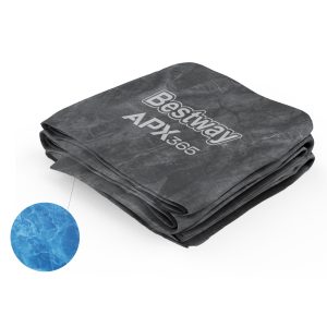 APX 365 22' x 52 Round Above Ground Pool Liner Replacement. Charcoal Gray